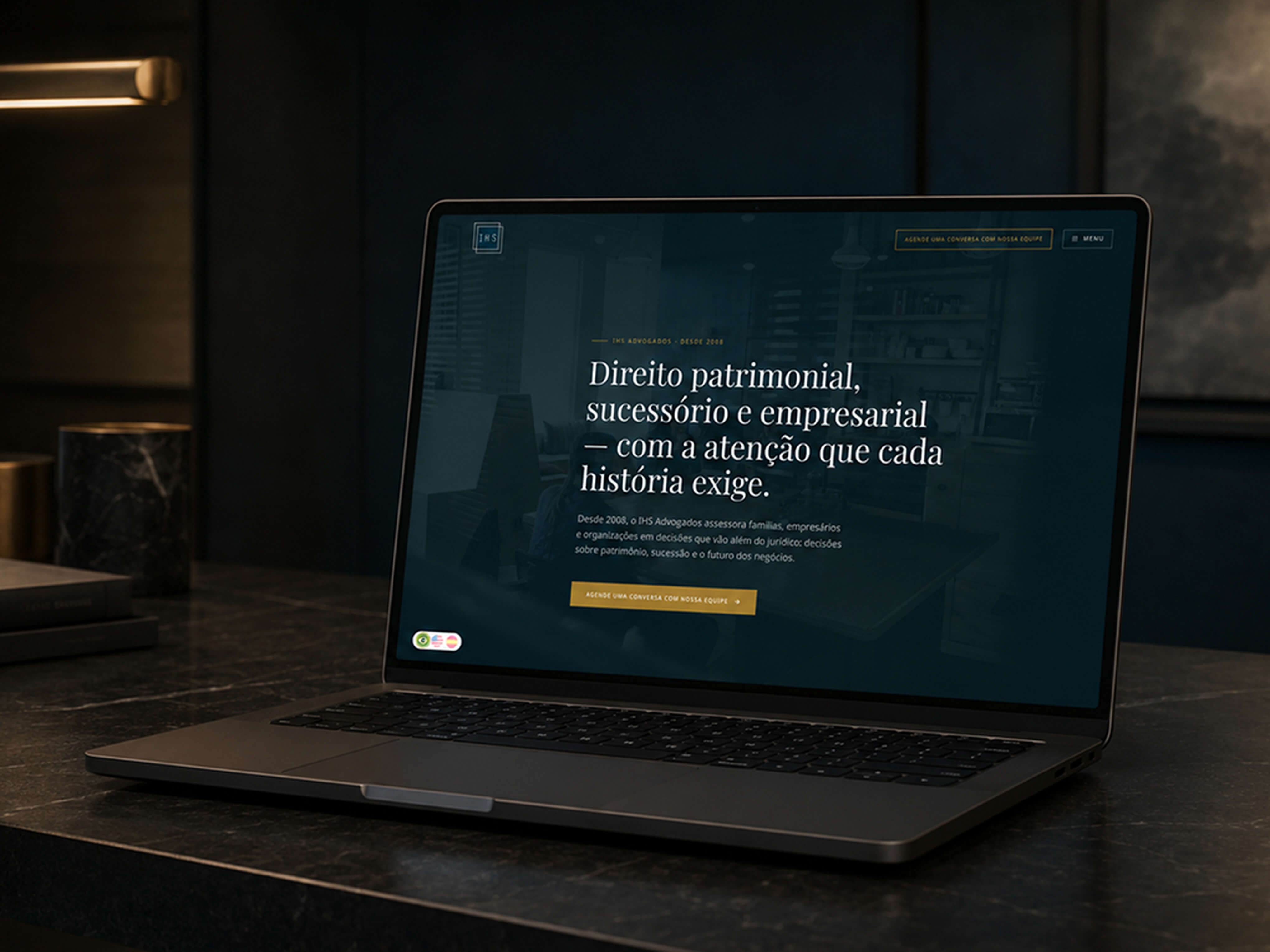 IHS Advogados — Versão desktop