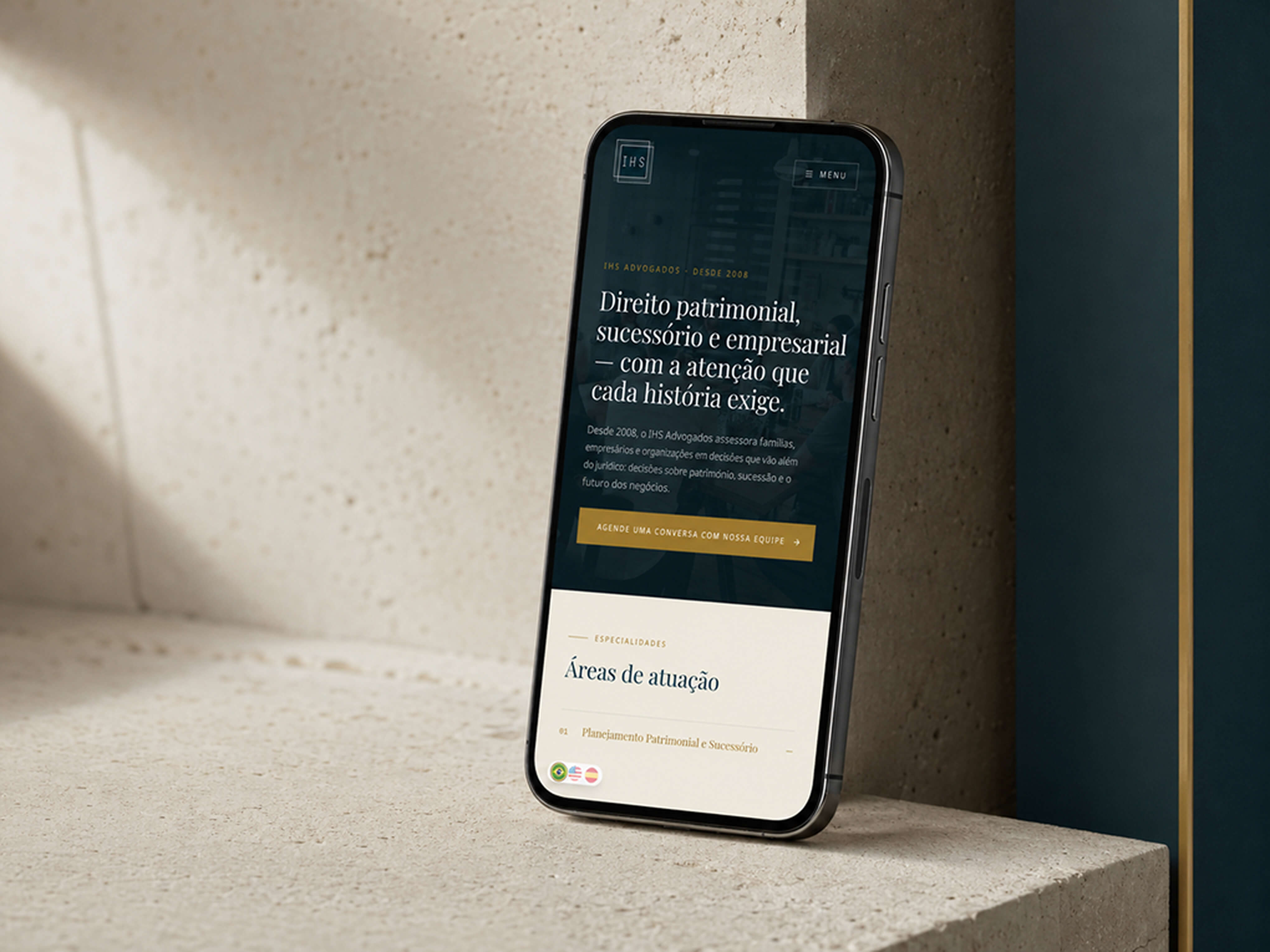 IHS Advogados — Versão mobile